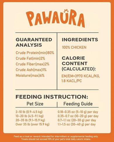 Freeze Dried Chicken Cats & Dogs Treats, 17.63 oz, High Protein Single Ingredient - No Additives | Grain Free | Training & Nutrition Supplements, Sealed Box in Kuwait