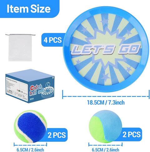 ارم وتوصل إلى الكرة مع 6 مجاذيف 6 كرات ، ألعاب في الهواء الطلق للأطفال شاطئ ألعاب البليار in Kuwait