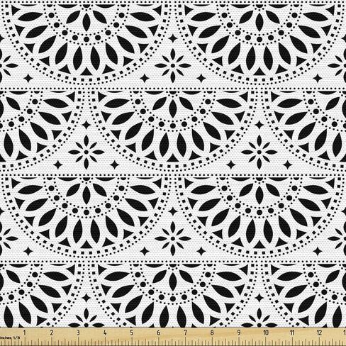 Ambesonne Bicycle Fabric by The Yard, Retro Colorful Bicycles of All Styles and for All Age Groups Training Wheels, Decorative Fabric for Upholstery and Home Accents, 1 Yard, Teal White in Saudi Arabia