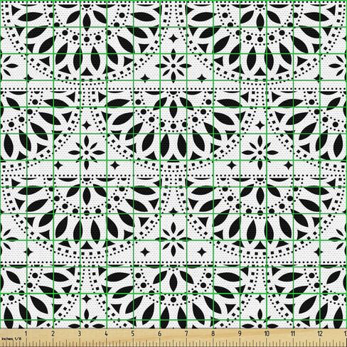 Ambesonne Bicycle Fabric by The Yard, Retro Colorful Bicycles of All Styles and for All Age Groups Training Wheels, Decorative Fabric for Upholstery and Home Accents, 1 Yard, Teal White in Saudi Arabia