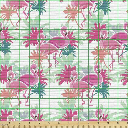 Ambesonne Bicycle Fabric by The Yard, Retro Colorful Bicycles of All Styles and for All Age Groups Training Wheels, Decorative Fabric for Upholstery and Home Accents, 1 Yard, Teal White in Saudi Arabia