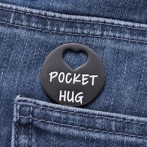 Ralukiia Pocket Hug from Heaven, Metal Engraved Token, Memorial Gift for Loss of Mom Dad Son Daughter Husband Wife Grandpa Grandma Brother Sister, Sympathy Condolence Gifts, Silver in Saudi Arabia