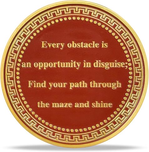 Time Traveler Challenge Coin | Celebrating Resilience and Personal Growth with Inspirational Tokens and Medallions for Overcoming Life's Challenges | Ideal Gifts for Women & Men in Kuwait