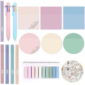 Bible Study Supplies,Christian Gifts for Women,Bible Accessories with Bible Highlighters,Multi Color Ballpoint Pen,Transparent Sticky Notes,Tabs and Christian Stickers,Annotation Supplies for Women