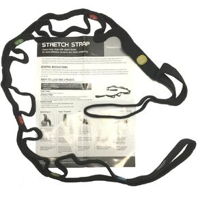 Therapist’s Choice® Stretch Strap with Loops to Increase Flexibility, Dynamic Stretching Tool for Athletes Including Dancers, Cheerleaders, Gymnasts, Runners, Pilates and Yoga Elastic Stretch Band