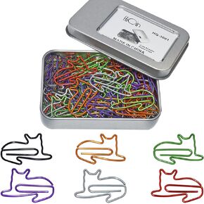 Cat Paper Clips Small Office Supplies Gifts for Cat Lover Coworkers, Cute Desk Accessories Gifts Idea