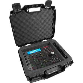 CASEMATIX Hard Shell Travel Case Compatible with Akai FIRE, MPK mini Play, MPC ONE, APC Key 25, MPD226, MPD218, APC Mini, MPK Mini mk3, MPC Studio, Element, MidiMix Tom Cat & Rhythm Wolf, Case Only