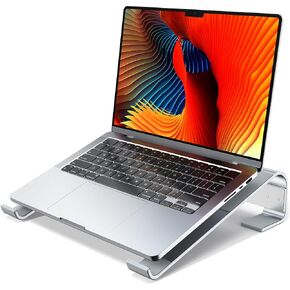 Laptop Riser for Desk, Aluminum Laptop Cooling Stand, Ergonomic Computer Stand for Laptop, Laptop Stand for Desk Compatible with for MacBook Pro/Air, Dell, HP, 10-17.3''