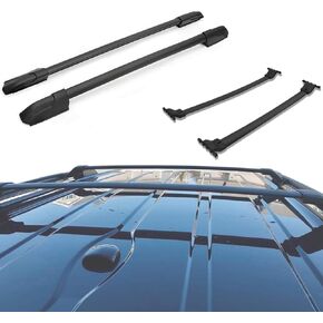 Roof Rack for 2009-2015 Honda Pilot Black Rooftop Luggage Side Rails & Cross Bars (4Pcs)