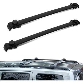 DNA MOTORING PT-ZTL-8049 Pair Aluminum Car Roof Rack Cross Bars Compatible with 11-18 Jeep Grand Cherokee,Black