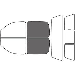 Rvinyl Window Tint Kit Compatible with Chevrolet Silverado 2007-2013 (4 Door) - Back Precut Kit - 20%