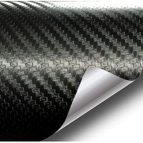 VViViD Deep Black 3D Carbon Fiber Cast Vinyl Decal Car Wrap (6ft x 5ft)
