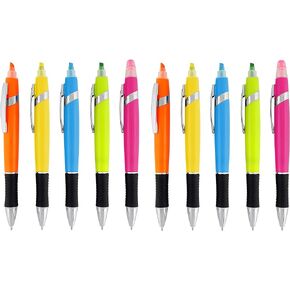 SyPen Highlighter with Ballpoint Pen Combo, Comes in an array of bright colors, 5 pack