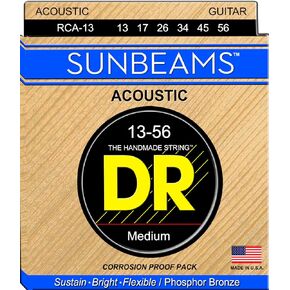 DR Strings Sunbeam - Phosphor Bronze AcousticRound Core 13-56