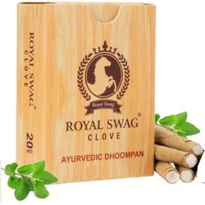 Ayurvedic & Herbal Long Filtered Bidi Smoke (Pack of 1 X 20 Bidi Sticks Per Pack) with 12 ml Shot to Stop Nicotine Craving Tobacco Free Dhoompan Helps in Quit Smoking (20 Sticks, 1 Shot)