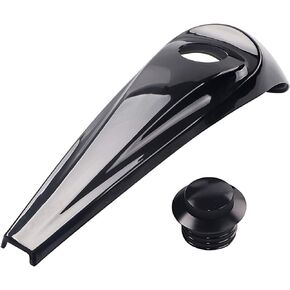 Gloss Black Smooth Dash Oil Fuel Console with Tank Gas Cap For Harley Touring Electra Glides,Road Glides,Street Glides & Street Glide Trikes 2008-2018