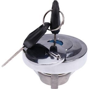 Fuel Tank Cap 51049-5004 with 2 Keys Compatible with Kawasaki VN900, VN1700, Vulcan 900, Vulcan 170,Yamaha XVS125, XVS250, XVZ1300, XV1900, XV1700 Gas Locking Cap Lid Cover