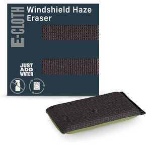 E-Cloth Windshield Haze Eraser, Auto Glass Cleaning Sponge for Windshields, Windows, Mirrors and Glass