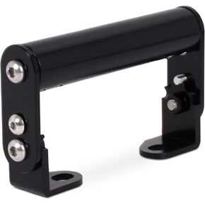 Aluminum Alloy Handlebar Extensions Bracket for Motorcycle Bicycle Angle-Adjustable Handlebar Extender Suitable Holding Speedometer, GPS, Phone Mount Holder Black