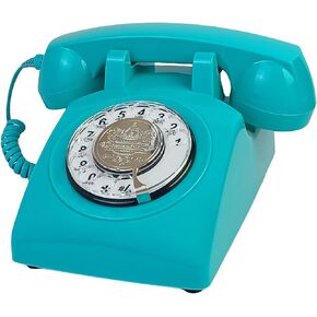 TelPal Antique Phones Corded Landline Telephone Vintage Classic Rotary Dial Home Phone of 1930s Old Fashion Business Phones Home Office Decor Landlines