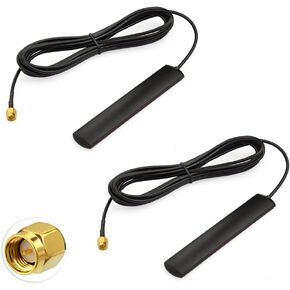 SUPERBAT 800mhz 900mhz Antenna Wide Band Omni-Directional Lora Antenna Fixed Bracket Wall Mount Antenna with SMA Cable for Cellular Router Gateway Repeater Modem Trail Camera etc.