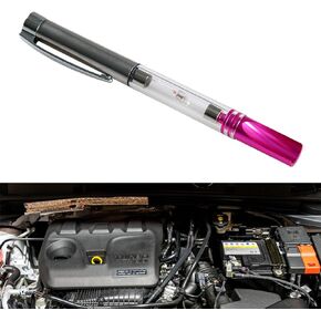1 PC Car Spark Plug Test Pen, Pen Type High Voltage Line Cylinder Line Spark Plug Tester, Engine Indicator Ignition System Spark Plug Coil Diagnostic Tool, Uniersal Car (Silver & Purple)