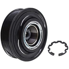 WFLNHB AC Compressor Clutch Assembly 447150-1522 Repair Kit with Pulley Bearing, Electromagnetic Coil & Plate Fit for VW T5 Transporter Multivan Amarok 2.0