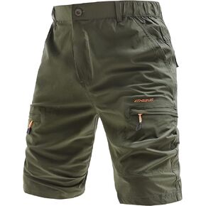 Men's Lightweight Hiking Shorts Stretch Quick Dry Cargo Shorts with Multi Pocket