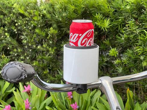 XL- White Bike Cup Holder - Handlebar Cup Holder for Bike, Scooter, Electric Bike, Bicycle, Wheelchair, Walker, Boat, Treadmill and More … in Saudi Arabia