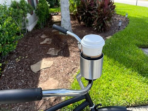 XL- حامل أكواب الدراجة الأبيض - حامل أكواب المقود للدراجة، سكوتر، دراجة كهربائية، دراجة، كرسي متحرك، مشاية، قارب، حلقة مفرغة والمزيد ... in Kuwait