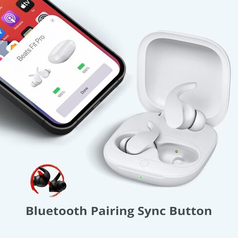 Charging Case Replacement Compatible for Beats Fit Pro, Portable Charger Case Support to Wireless Pairing, with Sync Button, 700mAh Built-in Battery, Charge Earbuds 3 Times, Black in Kuwait