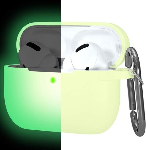 Night-Glow AirPods Pro Case Cover, Hamile Silicone Cases with Keychain Accessories for Apple Airpod Pro 1st/2nd Case 2019 2022, Women Men in Saudi Arabia