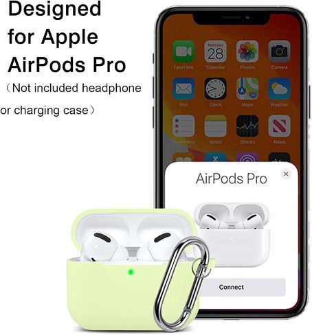 Night-Glow AirPods Pro Case Cover, Hamile Silicone Cases with Keychain Accessories for Apple Airpod Pro 1st/2nd Case 2019 2022, Women Men in Saudi Arabia