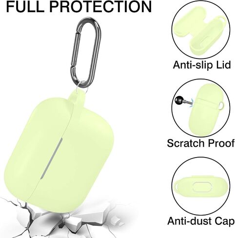 Night-Glow AirPods Pro Case Cover, Hamile Silicone Cases with Keychain Accessories for Apple Airpod Pro 1st/2nd Case 2019 2022, Women Men in Saudi Arabia