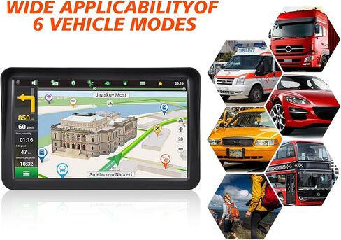 نظام تحديد المواقع العالمي (GPS) للسيارة والشاحنة 2023 خرائط نظام تحديد المواقع العالمي (GPS) للمركبات بشاشة تعمل باللمس مقاس 9 بوصات نظام تحديد المواقع العالمي (GPS) للسيارة لتحذير سرعة الشاحنة تحديث مجاني لخرائط مدى الحياة للولايات المتحدة وكندا والمكسي in Saudi Arabia