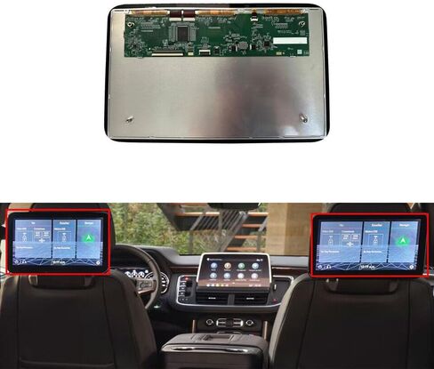 85100044 شاشة LCD مقاس 12.6 بوصة في مسند الرأس للمقعد الخلفي TV DVD لـ 2021-2023 تشيفي سوبربان جي إم سي يوكون XL in Kuwait