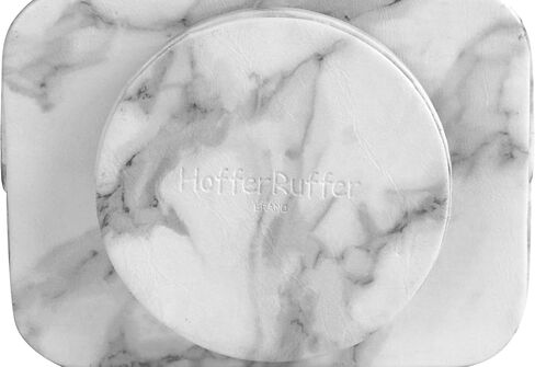 HofferRuffer حامل جهاز التحكم عن بعد الدوار، حامل جهاز التحكم عن بعد، العلبة عن بعد، منظم تخزين الوسائط، منظم التحكم عن بعد الدوار، 7.3X 5.5 × 6 بوصات، جلد PU رخامي in Saudi Arabia