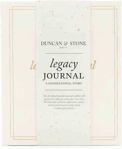 DUNCAN & STONE PAPER CO. Grandparents Legacy Journal - Legacy Book For Parents & Grandparents - Keepsake Grandparents Book - Gifts For Grandparents (Charcoal, 85 Pages) in Saudi Arabia