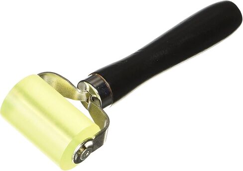 Car Sound Deadening Wheel Rubber Roller, 5cm x 3.5cm Wooden Handle Rolling Application Tool for Heat Abatement Mat Wallpaper Smoothing in Saudi Arabia