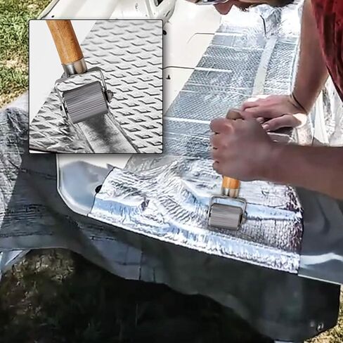 Car Sound Deadener Hand Roller Sound Noise Proof Insulation Tool 3PCS for Auto Noise Roller Car Sound Deadener Application Installation Tool Rolling Wheel Interior Accessories in Kuwait