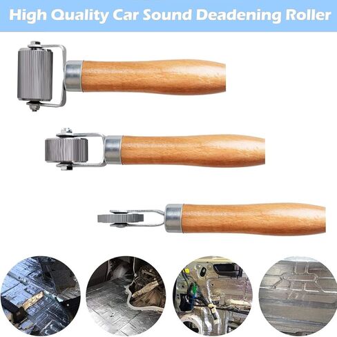Car Sound Deadener Hand Roller Sound Noise Proof Insulation Tool 3PCS for Auto Noise Roller Car Sound Deadener Application Installation Tool Rolling Wheel Interior Accessories in Kuwait
