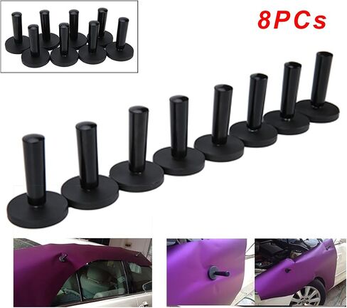 8MILELAKE 8pcs Car Vinyl Gripper Holder For Sign Vinyl, Car Wrapping & Crafts Black in Saudi Arabia