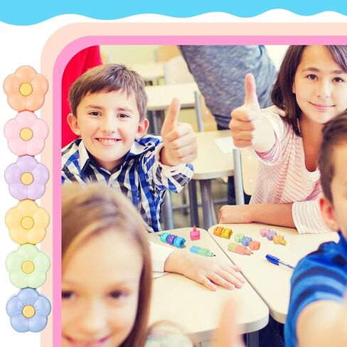 4 عبوات من 20 قطعة من أقلام التحديد الصغيرة اللطيفة القابلة للتكديس أقلام تحديد Kawaii للفصول الدراسية والمدرسة بألوان الباستيل وأقلام تحديد ثابتة لطيفة للفتيات وهدايا عيد الميلاد المدرسية (الأخطبوط، الكتل، القط، الزهرة) in Saudi Arabia
