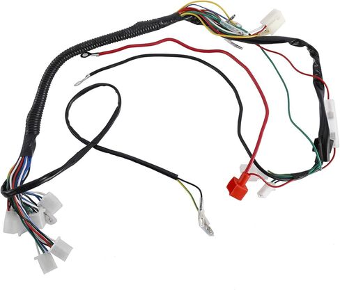 Complete Electrics Wiring Harness Kit, Stator Coil CDI Wiring Loom Kit for 4 Stroke ATV 50cc 70cc 110cc 125cc Pack of 9 in Kuwait
