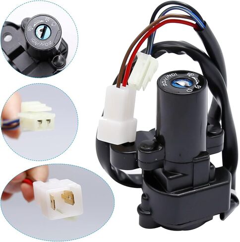Motorcycle Ignition Switch Fuel Gas Tank Cap Seat Lock with Key Set Fit for Yamaha YZF R1 R6 FZ6 in Saudi Arabia