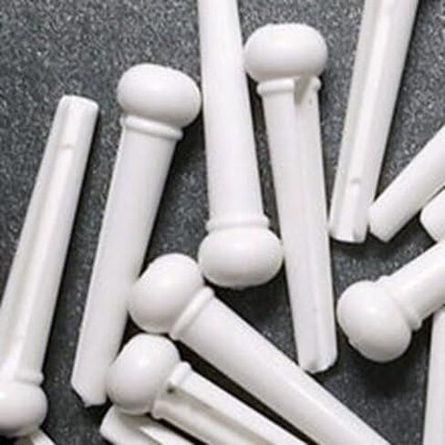 Generic 12 psc Guitar Bridge Pins Plastic with Dot Black in Saudi Arabia