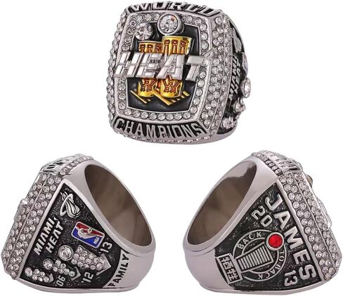 NATIONAL BASKETBALL CHAMPIONSHIP RING 2013 Miami ，CHAMPIONSHIP RINGS WITH WOOD BOX GIFT FOR CHRISTMAS AND BIRTHDAY… in Saudi Arabia