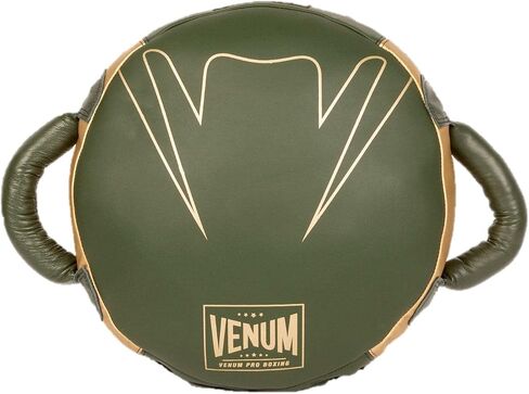 Venum Pro Boxing Round Punch Shield - Khaki/Gold in Saudi Arabia