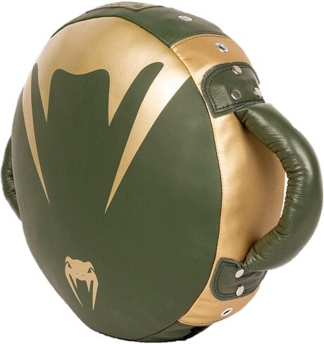Venum Pro Boxing Round Punch Shield - Khaki/Gold in Saudi Arabia