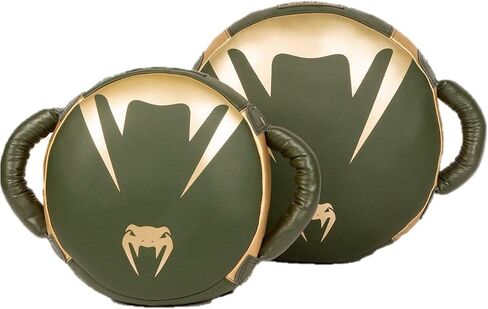 Venum Pro Boxing Round Punch Shield - Khaki/Gold in Saudi Arabia